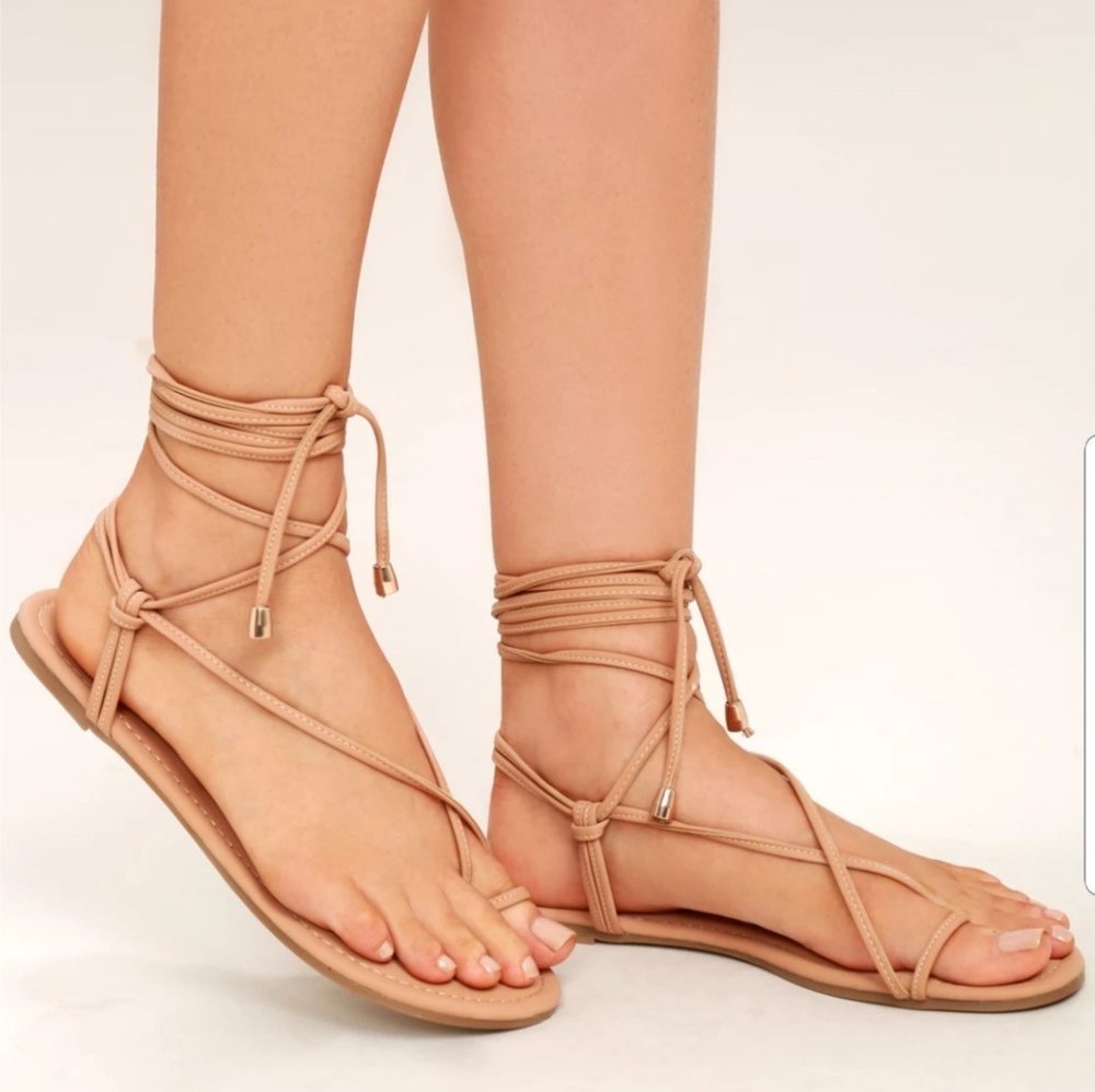 Lace up sandals